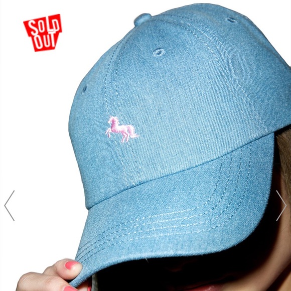 Unicorn Denim Hat - Picture 2 of 6